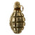 Original French WWI Chromed F1 Hand Grenade with Billant Modèle 1916 B Fuse - Inert Original Items