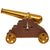 Original Late 19th Century U.S. Brass Signal Cannon on Custom Wood Carriage Original Items