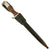 Original German WWII Heer Etched Long Stag Handle 98k Dress Bayonet by Emil Voos with Scabbard and Frog Original Items