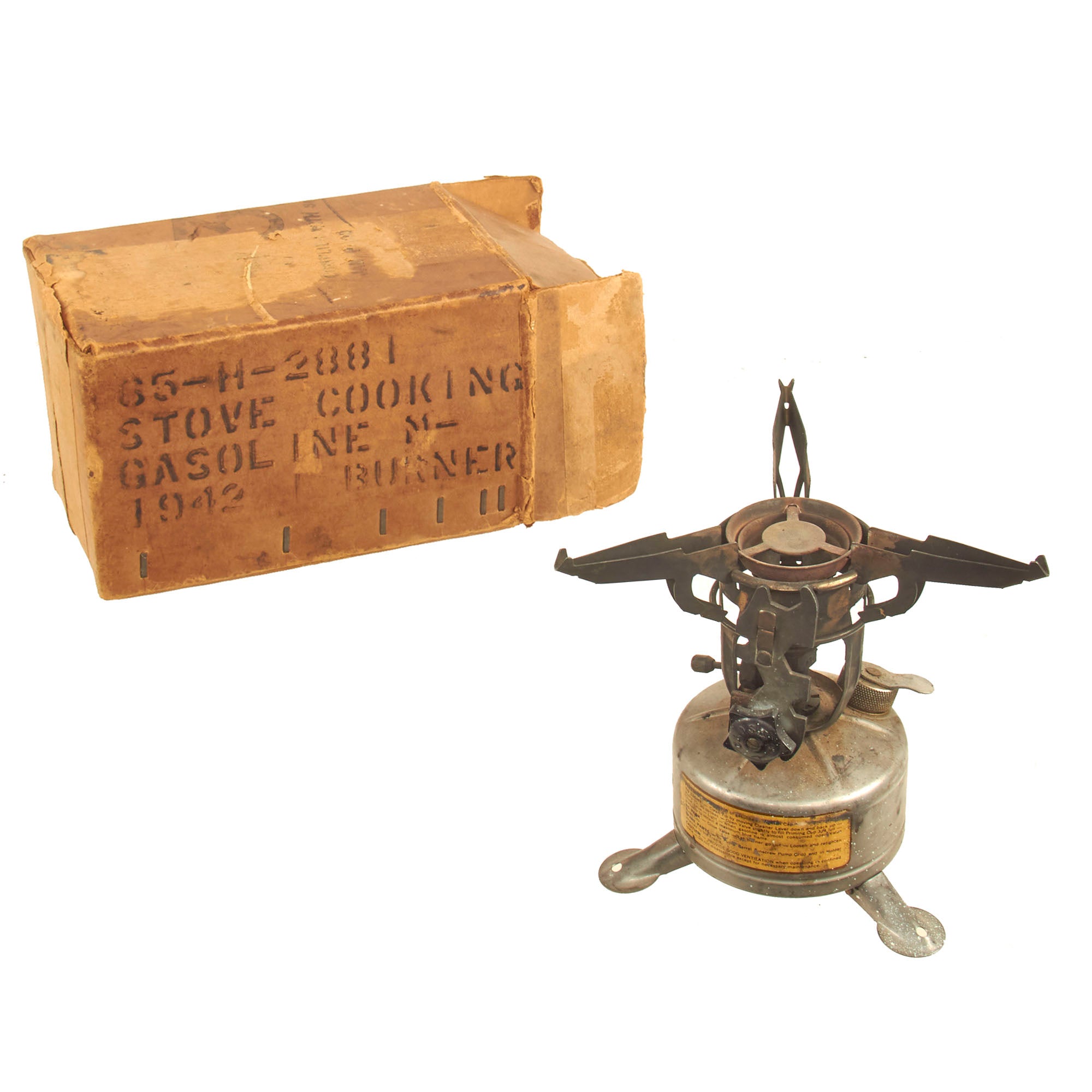 Original U.S. WWII M-1942 MOD Camp Stove With Original Quartermaster B –  International Military Antiques