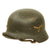 Original German WWII Luftwaffe Police Double Decal M40 Helmet with 57cm Liner & Chinstrap - marked Q64 Original Items