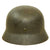 Original German WWII Luftwaffe Police Double Decal M40 Helmet with 57cm Liner & Chinstrap - marked Q64 Original Items