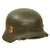 Original German WWII Luftwaffe Police Double Decal M40 Helmet with 57cm Liner & Chinstrap - marked Q64 Original Items