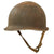 Original U.S. WWII 1943 McCord M1 Front Seam Fixed Bale Helmet with Marine Named Firestone Liner - Roy F. Ricker