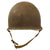 Original U.S. WWII 1943 McCord M1 Front Seam Fixed Bale Helmet with Marine Named Firestone Liner - Roy F. Ricker