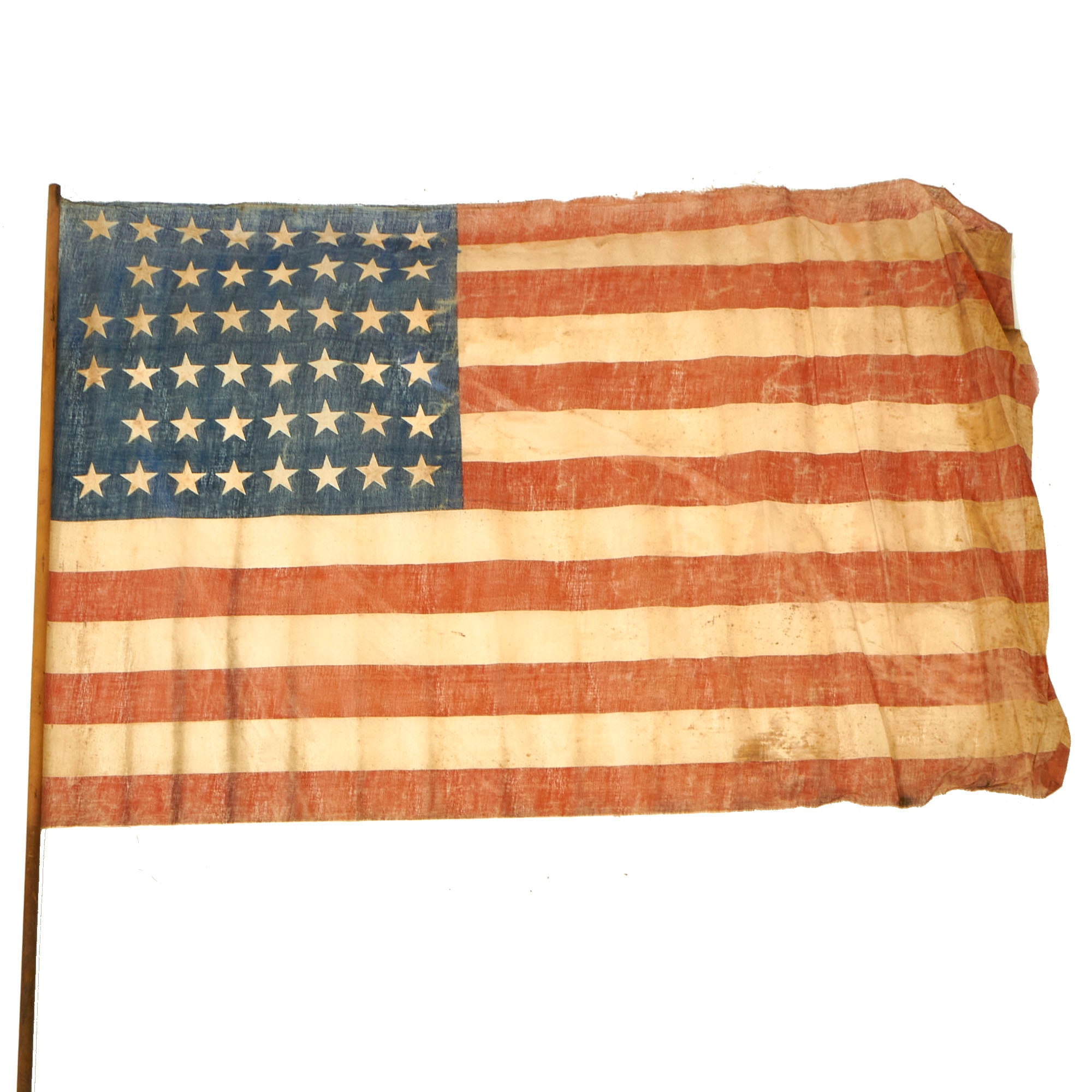 Original U.S. Pre-WWI 46 Star National Flag Made From Cheesecloth Type ...