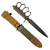 Original U.S. WWI/WWII Model 1918 Mark 1 Trench Knife “Paratrooper” Modified with  M8 Scabbard Original Items