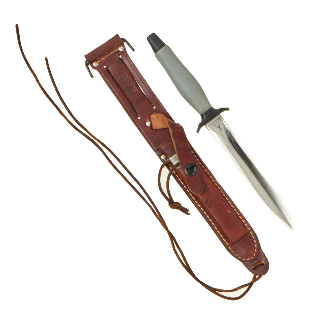 Original U.S. Vietnam War Gerber MkII “Narrow Wasp” Fighting Survival Knife with Scabbard - Serial 009420 Made in 1968 Original Items