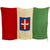 Original Italian WWII Large Kingdom of Italy Flag With Savoy Coat of Arms - 58” x 90” Original Items