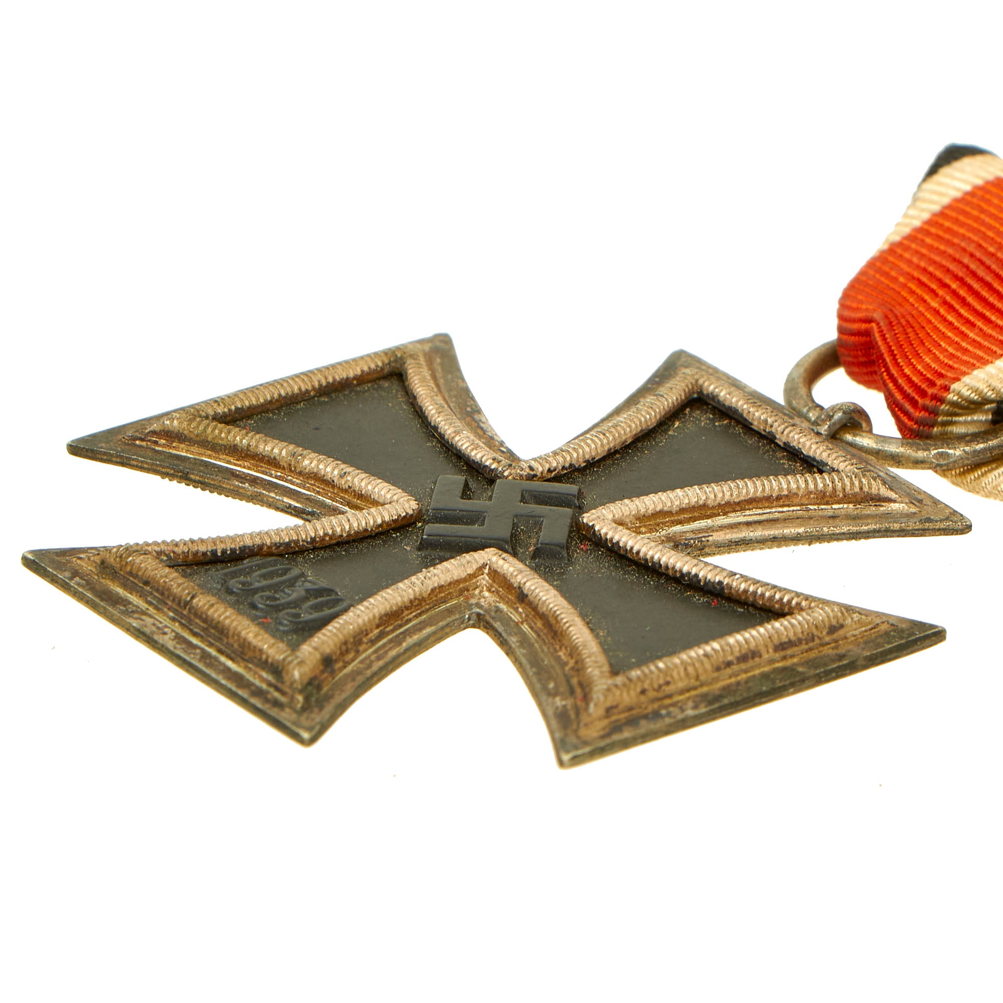 Original German WWII Wehrmacht Iron Cross 2nd Class 1939 with Ribbon S ...