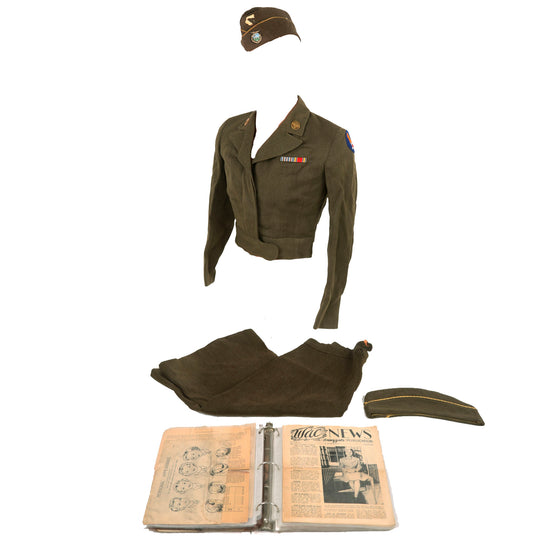 Original U.S. WWII Named Women’s Army Corps Uniform & Binder Album Grouping - Army Air Corps Tactical School