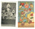 Original WWII Anti-Axis Political Cartoon Illustration Postcards - Set of 5