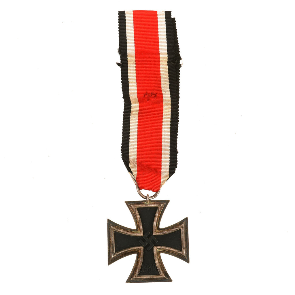 Original German WWII Wehrmacht Iron Cross 2nd Class 1939 by J.E. Hammer & Söhne with Ribbon - EKII Original Items