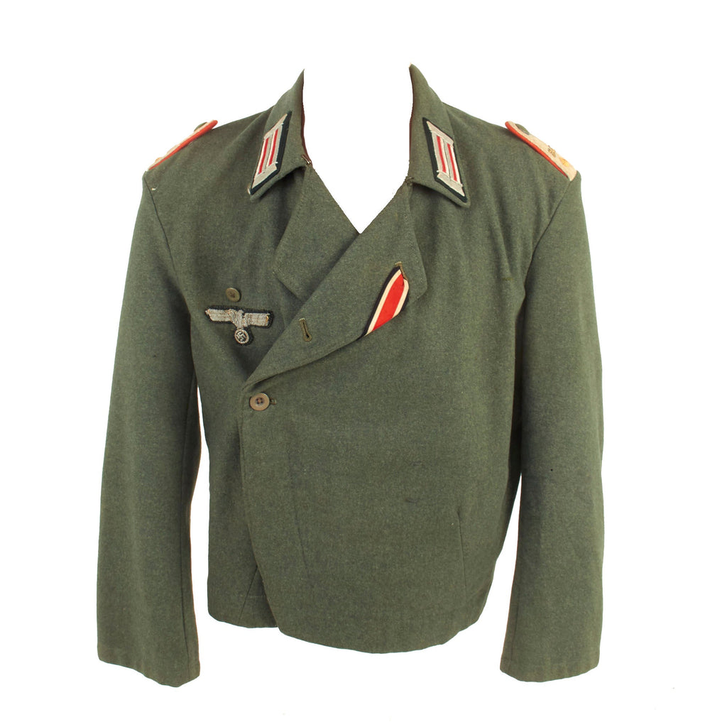 Original German WWII Heer Sturmartillerie Oberleutnant Officer's Sturmgeschütz Wrap Uniform Tunic dated 1941 - StuG Wrapper Original Items