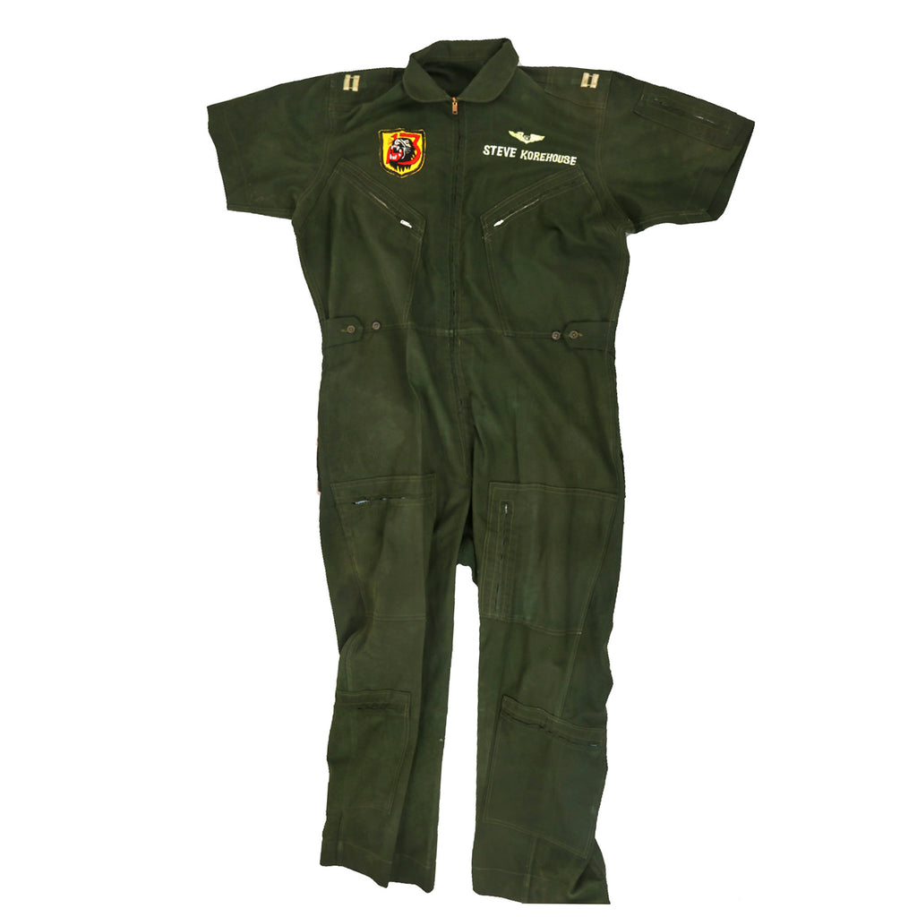 Original U.S. Vietnam War Sawadee Party Flight Suit - 13th Fighter Squadron - Captain Steve Korehouse Original Items