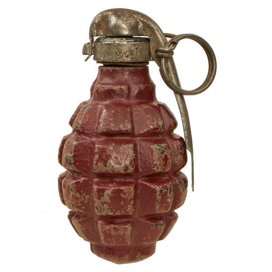 Original French WWI F1 Practice Hand Grenade with Billant Modèle 1916 Fuse - Inert Original Items