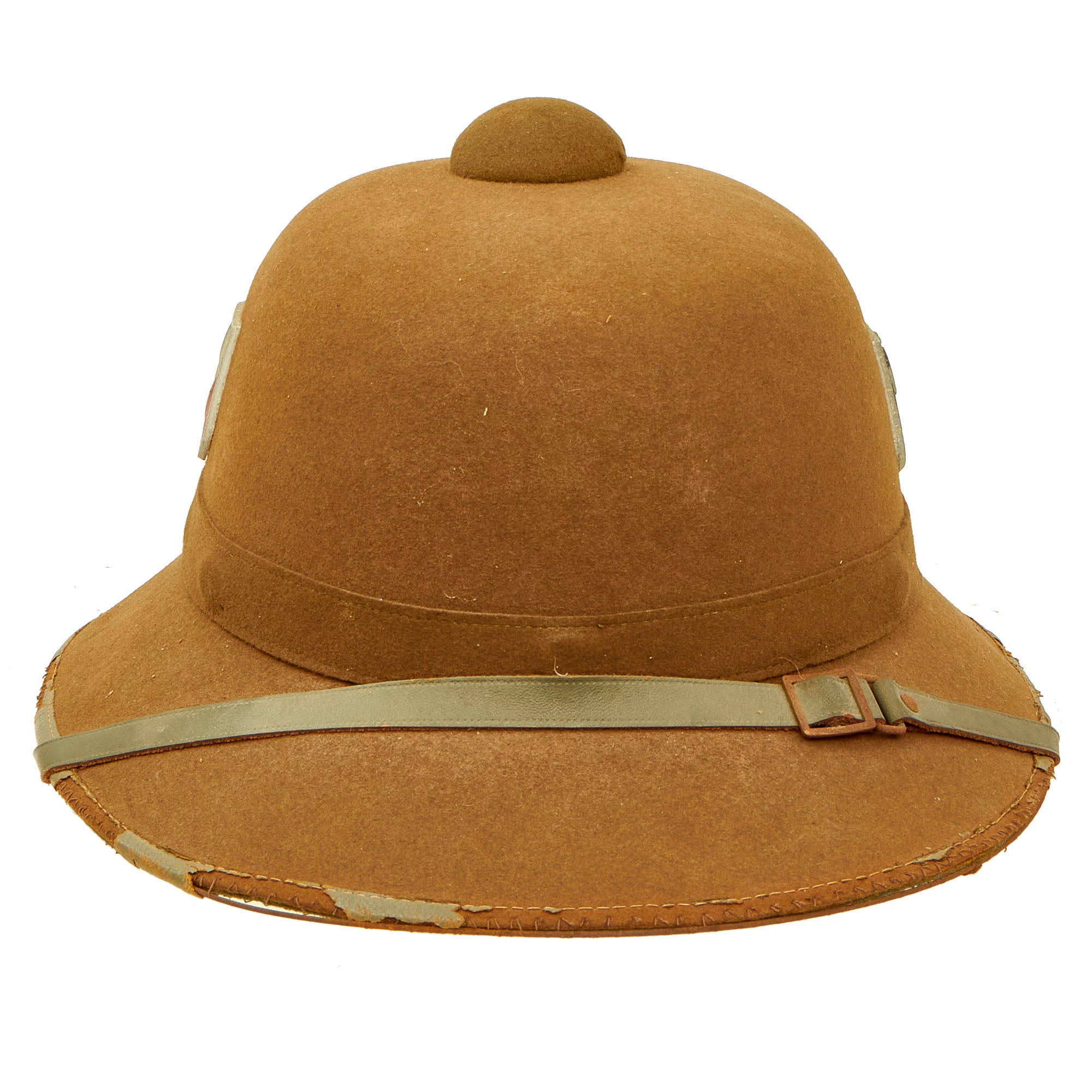 Original German WWII 1942 dated 2nd Model Afrikakorps DAK Sun Helmet b ...