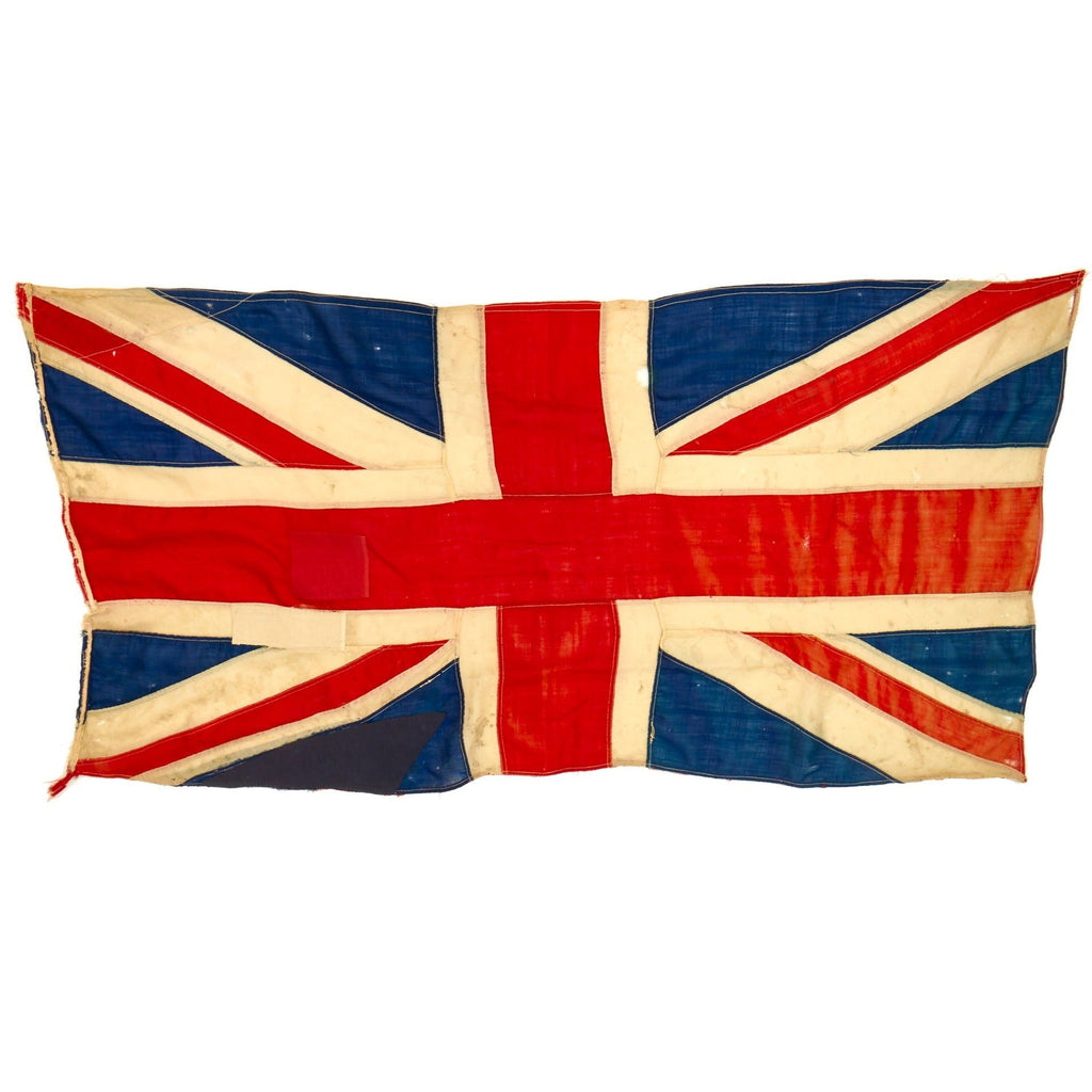 Original British WWII Union Jack Multi-Piece Wool Flag - 70” x 34” Original Items