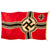 Original German WWII Kriegsmarine 100cm x 170cm Naval Battle Flag - Reichskriegsflagge Original Items