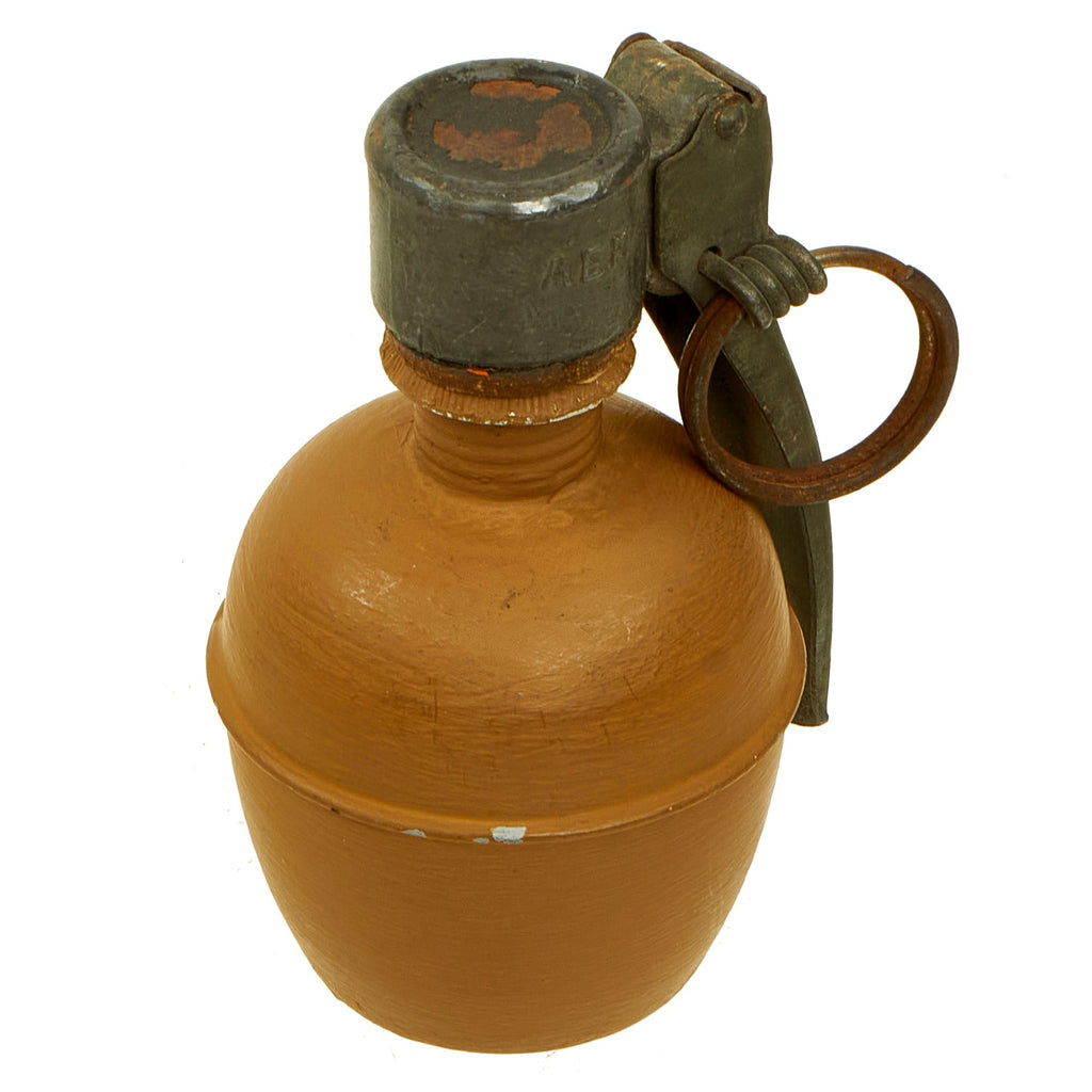 Original French WWII Inert Grenade à Main OF 37 Offensive Grenade With Mle.35 Fuze Original Items