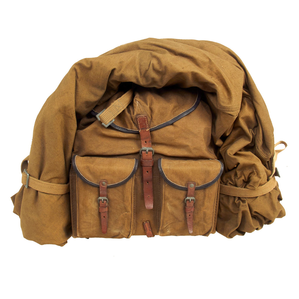 Original Soviet Pre-WWII M38 Rucksack With Canvas Straps Original Items