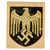 Original German WWII Heer Army Unissued Helmet Decal Set - Silver Wehrmacht Eagle & National Colors Decals Original Items