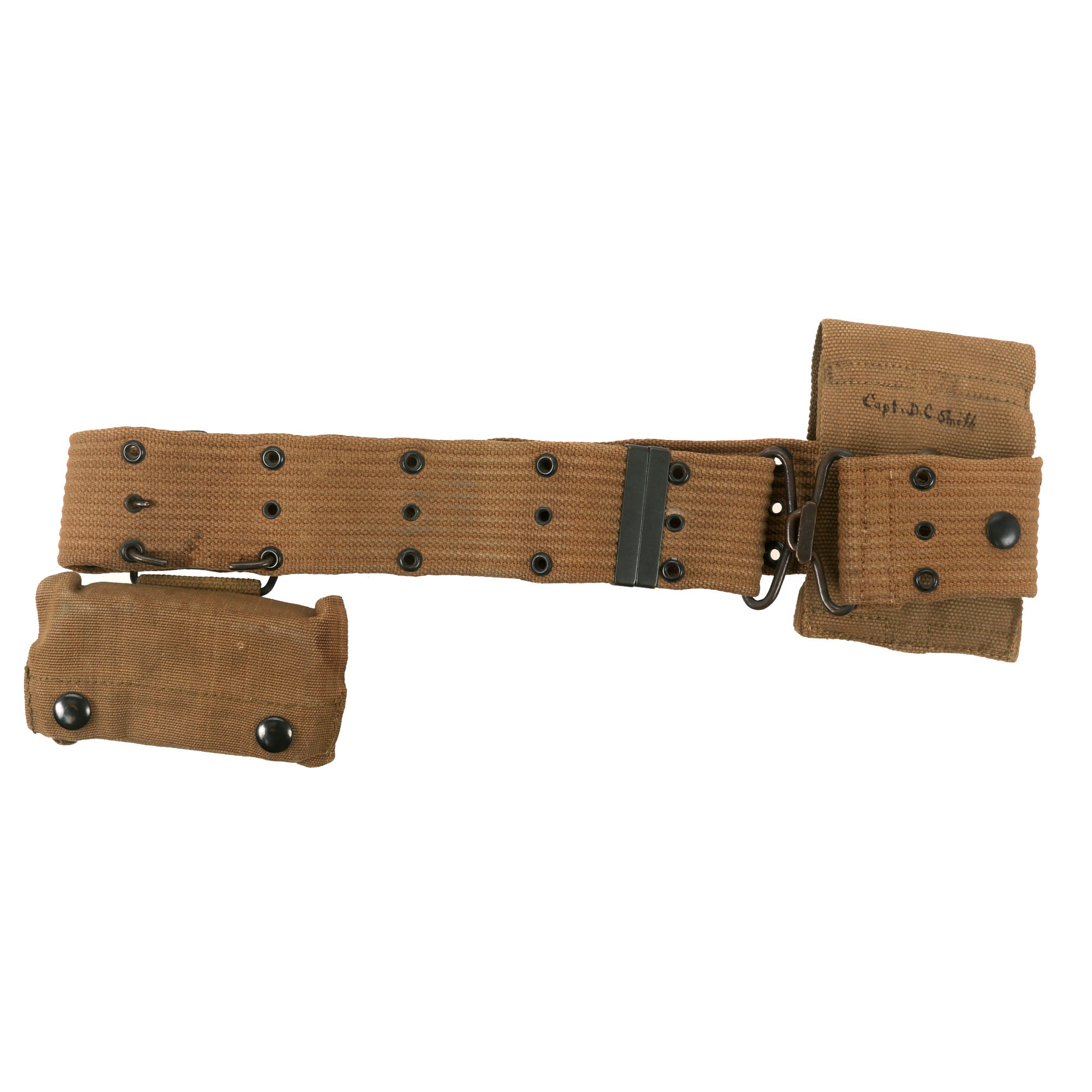 Original U.S. WWI Named Pistol Belt Rig with 1917 Bandage and Colt M19 ...