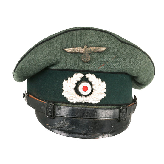 Original German WWII 1938 Dated Heer Pioneer EM/NCO Schirmmütze Visor Crush Cap by Clemens Wagner - Size 60 ½ Original Items