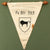 Original German Post-WWII German Federal Republic Panzer Battalion 363 Pennant Flag on Museum Display - Formerly Part of the A.A.F. Tank Museum