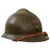 Original French WWII Model 1926 Adrian Infantry Helmet with 55cm Liner & Chinstrap - Olive Green Original Items