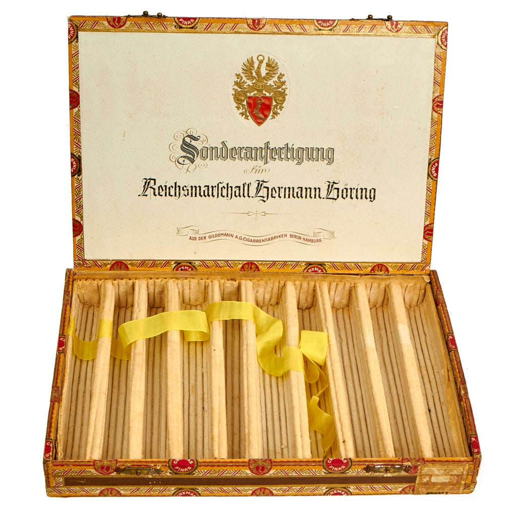 Original Rare German WWII Empty Box for the Personal Cigars of Reichsmarschall Hermann Göring by Gildemann A.G. Original Items