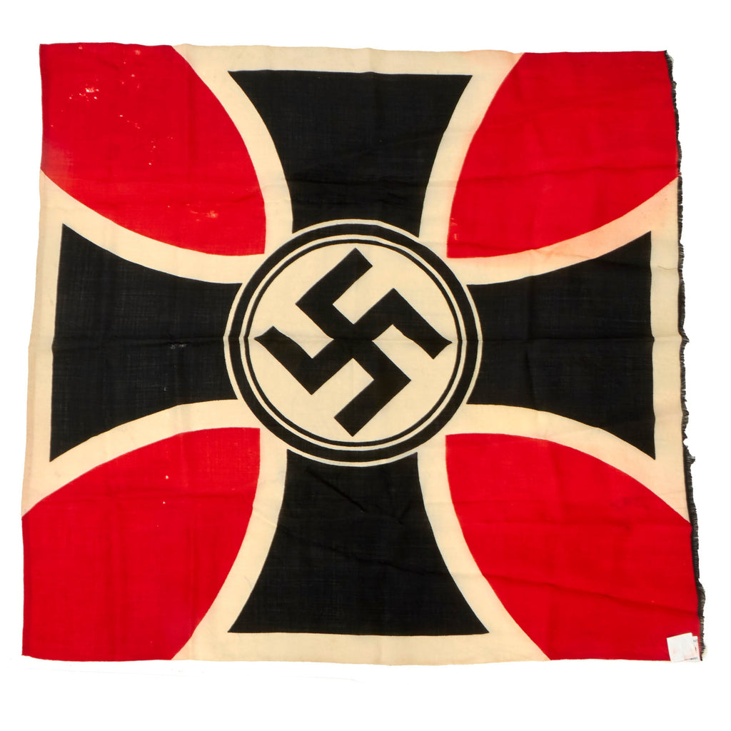 Original German WWII NSRKB National Socialist State Veteran's Association Flag - 46" x 48" Original Items