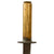 Original U.S. WWII Theater Made Fighting Knife With Spent 20mm Shell Casing Handle and  Leather Scabbard Original Items