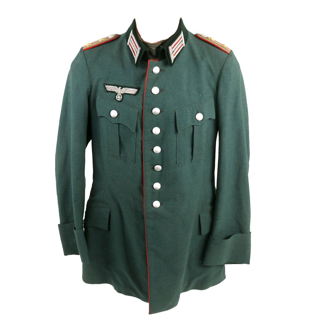 Original German WWII Heer Artillery Hauptmann Officer's M36 Field Uniform Tunic Original Items