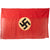 Original German WWII 29th Infantry Division USGI Captured & Signed NSDAP Double Sided Political Flag - 45" x 72" Original Items