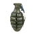 Original U.S. Cold War Era Oversized Resin Mk. II Pineapple Grenade with M213 Fuze & American Flag-Painted Spoon - Contemporary