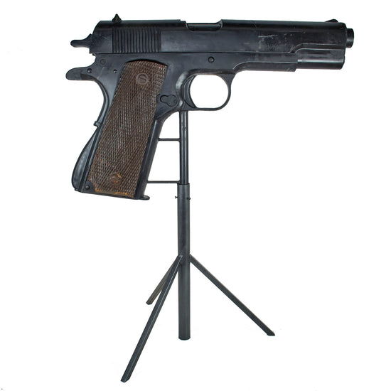 Original U.S. Oversized M-1911A1 Classroom Trainer with Functioning Slide & Magazine on Stand