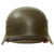 Original German WWII Extra Small Heer M35 Double Decal Helmet with 1937 Dated 53cm Liner & Chinstrap - Stamped ET60 Original Items