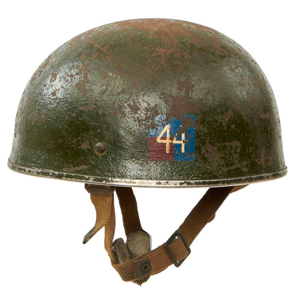 Original British WWII 44th Indian Airborne Division HSAT MKII Paratrooper Helmet By BMB Dated 1944 - Size 7⅜ - Operation Dracula Original Items