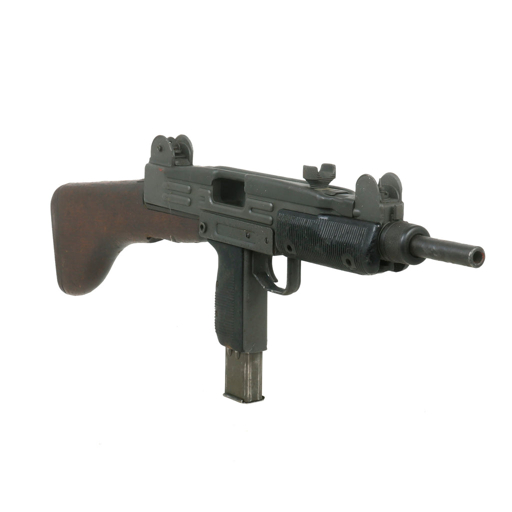 Original Israeli Six-Day War UZI Display Submachine Gun dated 1961 with Wood Stock & Magazine - Serial 83534