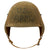 Original U.S. WWII USAAF Bomber Crew M3 Steel FLAK Helmet with Painted U.S. Army & Medic / Cross Symbols - Full Liner & Chinstrap