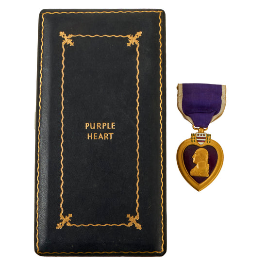 Original U.S. WWII Numbered Purple Heart Medal in Original Presentation Case -  #247604