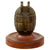 Original WWII British No.36 Mills Bomb Grenade Trench Art Desk Pencil Holder on Wooden Stand