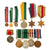 Original South African WWII & Later Military Medal Lot - 4-Medal Bar & 4 Loose Medals - 4 Mini Medals Original Items