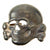 Original Rare German WWII SS Totenkopf Skull Badge for Visor Caps Attributed to Deschler & Sohn - Schutzstaffel Original Items