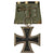 Original Imperial German WWI Prussian Iron Cross 2nd Class 1914 on Waffenrock Style Mounting - EKII Original Items