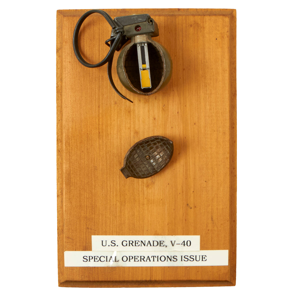 Original U.S. Vietnam War Special Forces Cutaway Dutch Made V40 “Hooch Popper” Mini Fragmentation Hand Grenade