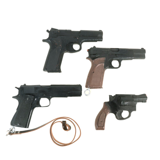 Original U.S. Police Rubber Dummy Trainer Pistols - Lot of 4