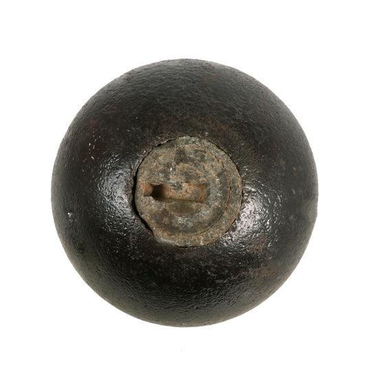 Original U.S. Civil War Federal Bormann Fused 12lb Inert Cannon Ball Dug at the Site of the Siege of Knoxville Original Items