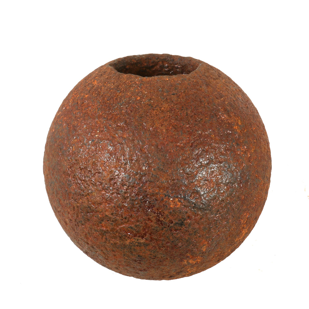 Original U.S. Civil War Federal INERT 12 Pdr Cannonball For Use With a Bormann Timed Fuse - Ground Dug at Chattanooga